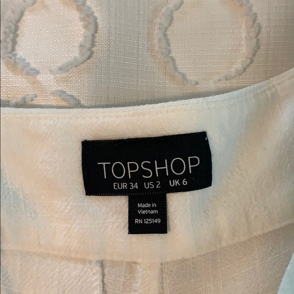Top Shop button-up fabric pants - Picture 3 of 4